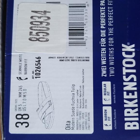 Birkenstock Oita Slide Sandal in Fuchsia - Picture 12 of 12